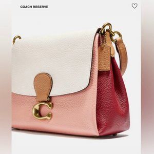 Coach Colorblock Leather Shoulder Bag